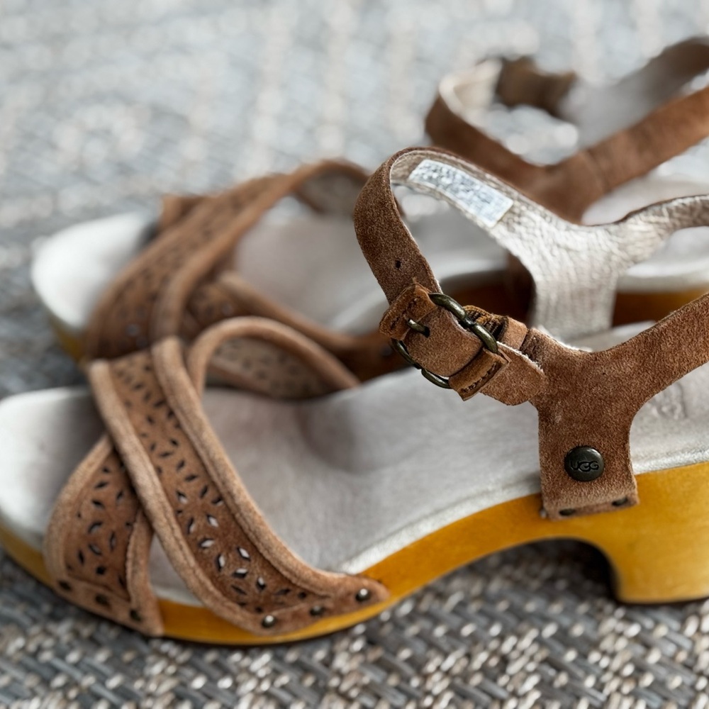 UGG Brown Suede Women's Sandals